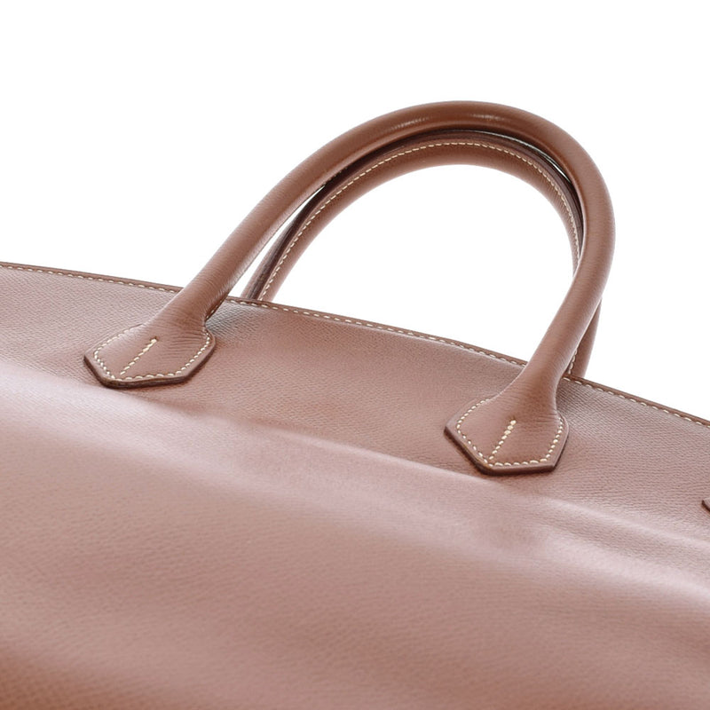 HERMES エルメス バーキン 35 ノワゼット パラジウム金具 □G刻印(2003年頃) ユニセックス リセ ハンドバッグ ABランク 中古 銀蔵