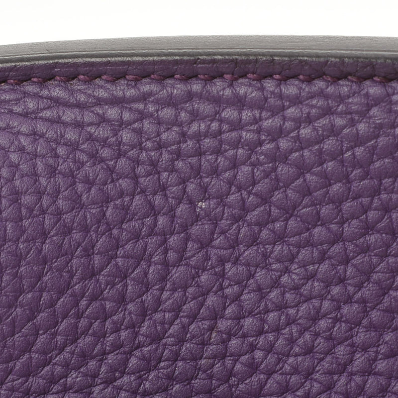 HERMES エルメス バーキン 35 ウルトラバイオレット パラジウム金具 □P刻印(2012年頃) ユニセックス トリヨンクレマンス ハンドバッグ Aランク 中古 銀蔵