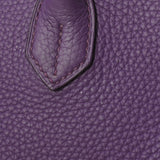 HERMES エルメス バーキン 35 ウルトラバイオレット パラジウム金具 □P刻印(2012年頃) ユニセックス トリヨンクレマンス ハンドバッグ Aランク 中古 銀蔵