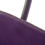 HERMES エルメス バーキン 35 ウルトラバイオレット パラジウム金具 □P刻印(2012年頃) ユニセックス トリヨンクレマンス ハンドバッグ Aランク 中古 銀蔵
