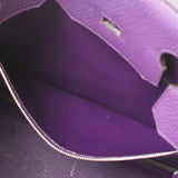 HERMES エルメス バーキン 35 ウルトラバイオレット パラジウム金具 □P刻印(2012年頃) ユニセックス トリヨンクレマンス ハンドバッグ Aランク 中古 銀蔵