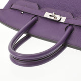 HERMES エルメス バーキン 35 ウルトラバイオレット パラジウム金具 □P刻印(2012年頃) ユニセックス トリヨンクレマンス ハンドバッグ Aランク 中古 銀蔵