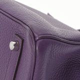 HERMES エルメス バーキン 35 ウルトラバイオレット パラジウム金具 □P刻印(2012年頃) ユニセックス トリヨンクレマンス ハンドバッグ Aランク 中古 銀蔵