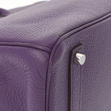 HERMES エルメス バーキン 35 ウルトラバイオレット パラジウム金具 □P刻印(2012年頃) ユニセックス トリヨンクレマンス ハンドバッグ Aランク 中古 銀蔵