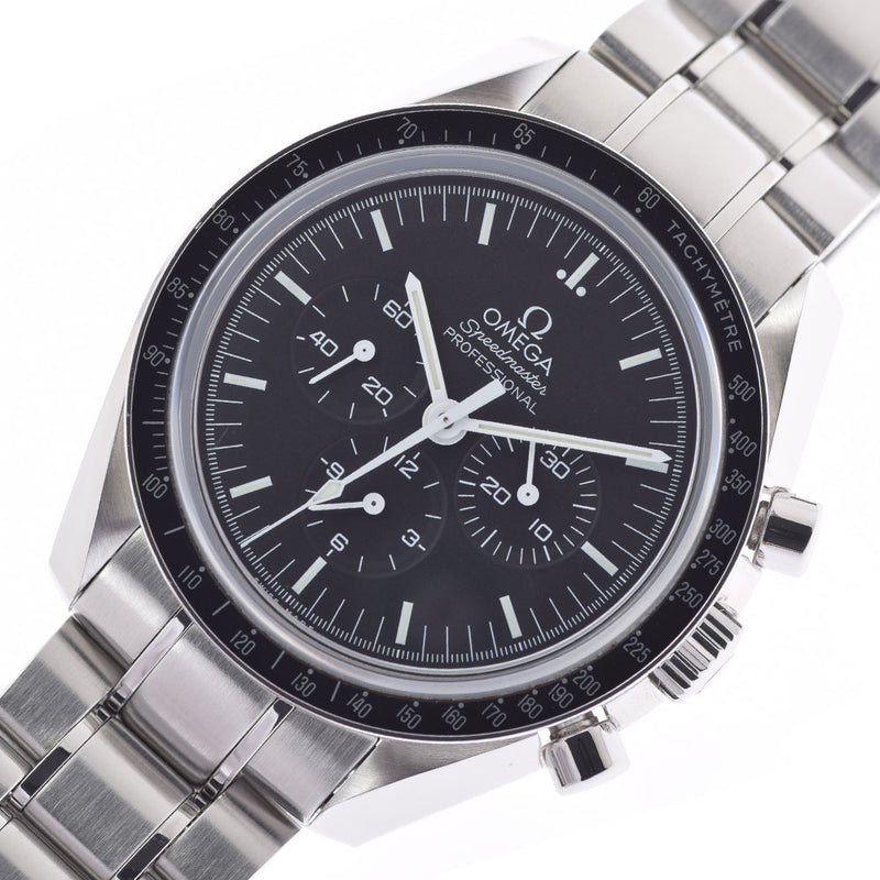 Omega Omega Speedmaster Moon观看专业311.30.42.30.01.006男士ss手册黑色拨号台用ginzo