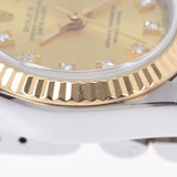 ROLEX Rolex Datejust 10P Diamond 69173G Ladies YG/SS Watch Automatic Champagne Dial A Rank used Ginzo