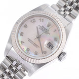 ROLEX Rolex Datejust 79174NA Ladies WG/SS Watch Automatic Pink Shell Dial A Rank Used Ginzo