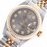 ROLEX Rolex Datejust 10P Diamond 69173G Ladies YG/SS Watch Automatic Wrap Dial A Rank Used Ginzo