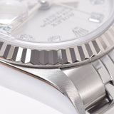 ROLEX Rolex Datejust 10P diamond 69174G Ladies SS Watch Automatic Silver Dial A Rank used Ginzo