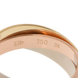 Cartier Cartier Trinity 3rd Ring＃54 14.5女士K18YG/wg/pg戒指/戒指