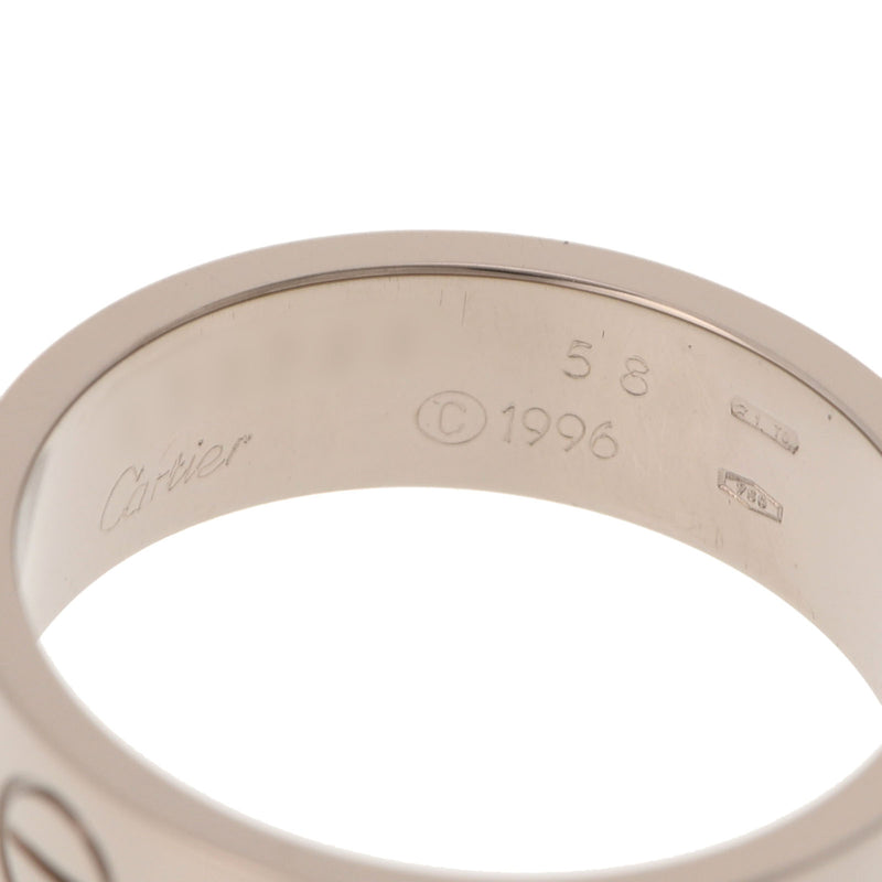 Cartier Cartier Love Ring＃58 No. 17.5 Munisex K18WG戒指 /戒指