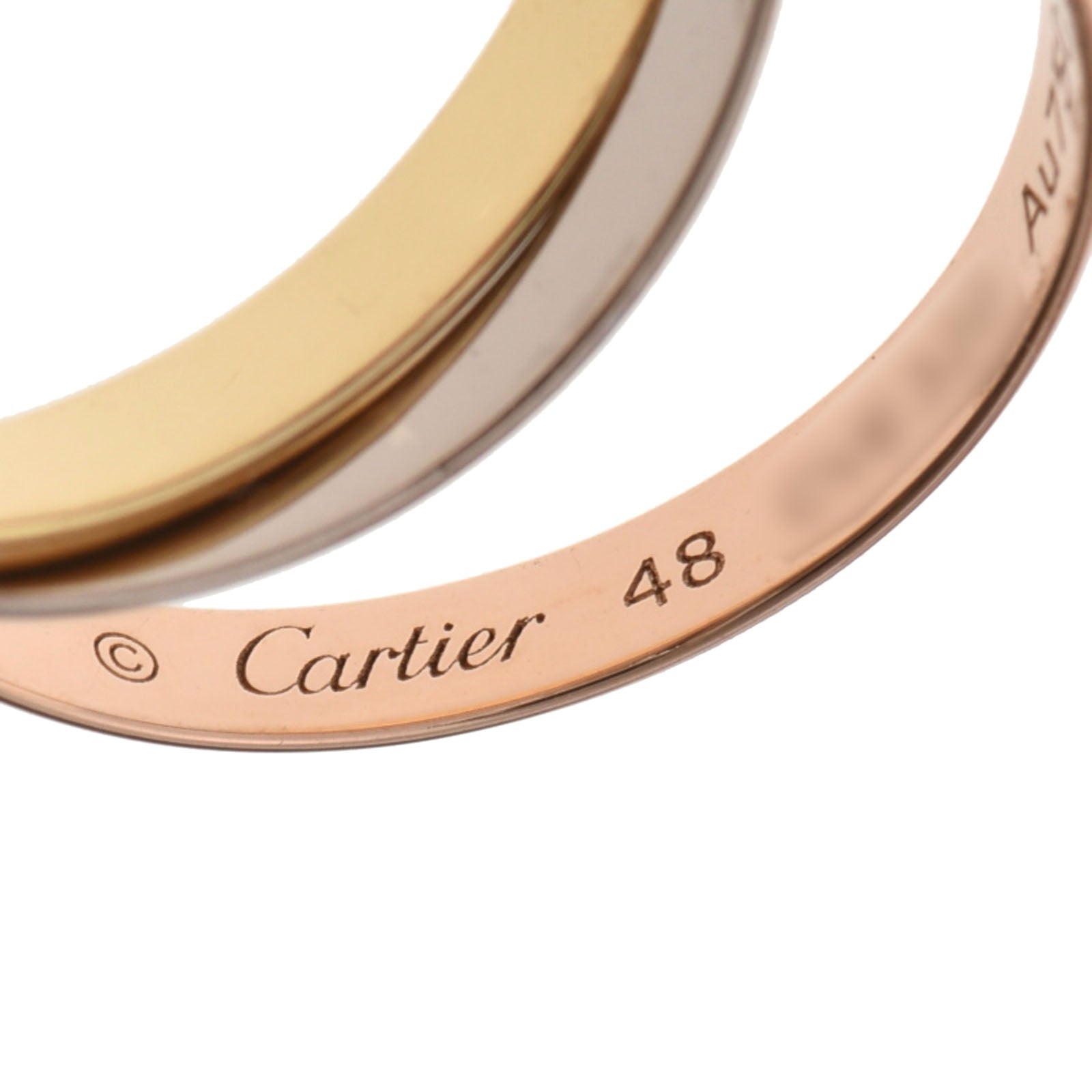 CARTIER カルティエ トリニティ 3連リング #48 9号 レディース K18YG/WG/PG リング・指輪 Aランク 中古 -  (今日限定値下げ)