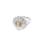 Other diamonds 1.27ct No. 12 Ladies PT900 Ring / Ring A Rank used Ginzo