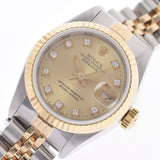 ROLEX Rolex Datejust 10P Diamond 69173G Ladies YG/SS Watch Automatic Champagne Dial A Rank used Ginzo