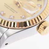 ROLEX Rolex Datejust 10P Diamond 69173G Ladies YG/SS Watch Automatic Champagne Dial A Rank used Ginzo