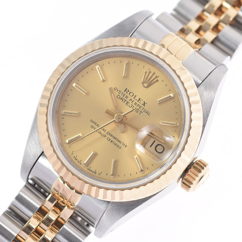 ROLEX Rolex Datejust 69173 Ladies YG/SS Watch Automatic Champagne Dial A Rank used Ginzo