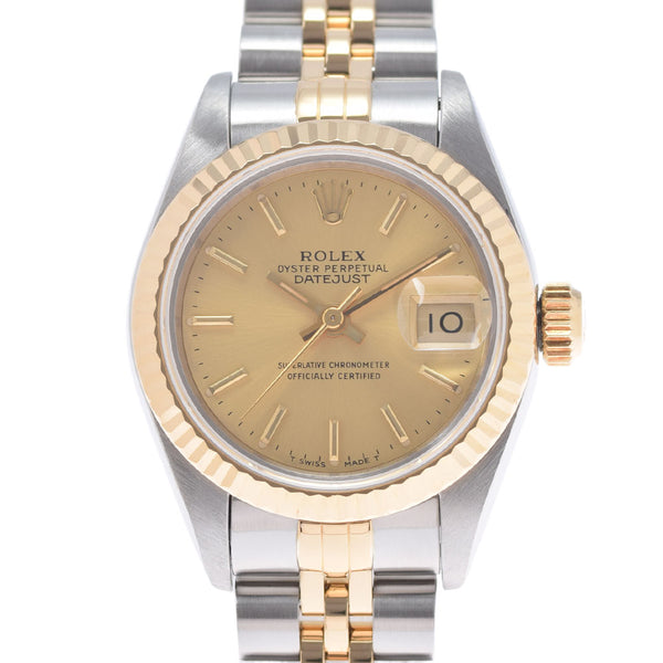 ROLEX Rolex Datejust 69173 Ladies YG/SS Watch Automatic Champagne Dial A Rank used Ginzo