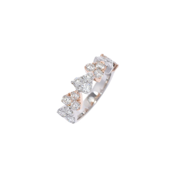 PONTE VECCHIO Ponte Vequio Heart Diamond 1.40ct Ladies K18WG/PG Ring/Ring A Rank Used Ginzo