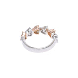 PONTE VECCHIO Ponte Vequio Heart Diamond 1.40ct Ladies K18WG/PG Ring/Ring A Rank Used Ginzo