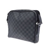 LOUIS VUITTON Louis Vuitton Damier Graphit Daiton PM Black/Gray N41408 Men's Damier Graphit Canvas Shoulder Bag A Rank used Ginzo