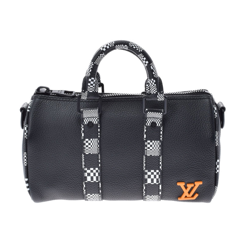 LOUIS VUITTON Louis Vuitton Disted Keepol XS Black M80202 Unisex Leather Shoulder Bag A Rank used Ginzo