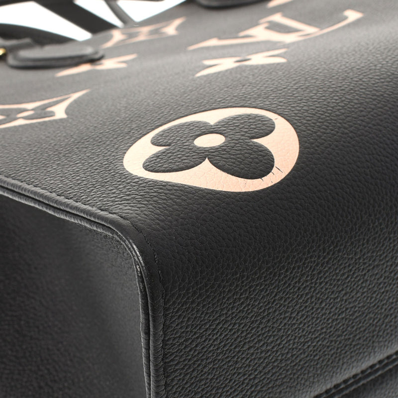 路易威顿路易斯·维顿（Louis Vuitton）路易威顿（Louis Vuitton）会标扩增Onzago MM 2Way黑色/米色M45495男女通用皮革手提袋AB级使用Ginzo