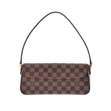 LOUIS VUITTON Louis Vuitton Damier Recolator Brown N51299 Ladies Dami Cambus Leather Handbag A Rank Used Ginzo