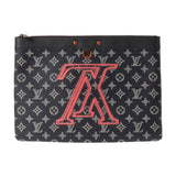LOUIS VUITTON Louis Vuitton Up Side Down Pochette Apolo Navy M62905 Men's Leather Clutch Bag A Rank used Ginzo