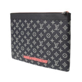 LOUIS VUITTON Louis Vuitton Up Side Down Pochette Apolo Navy M62905 Men's Leather Clutch Bag A Rank used Ginzo