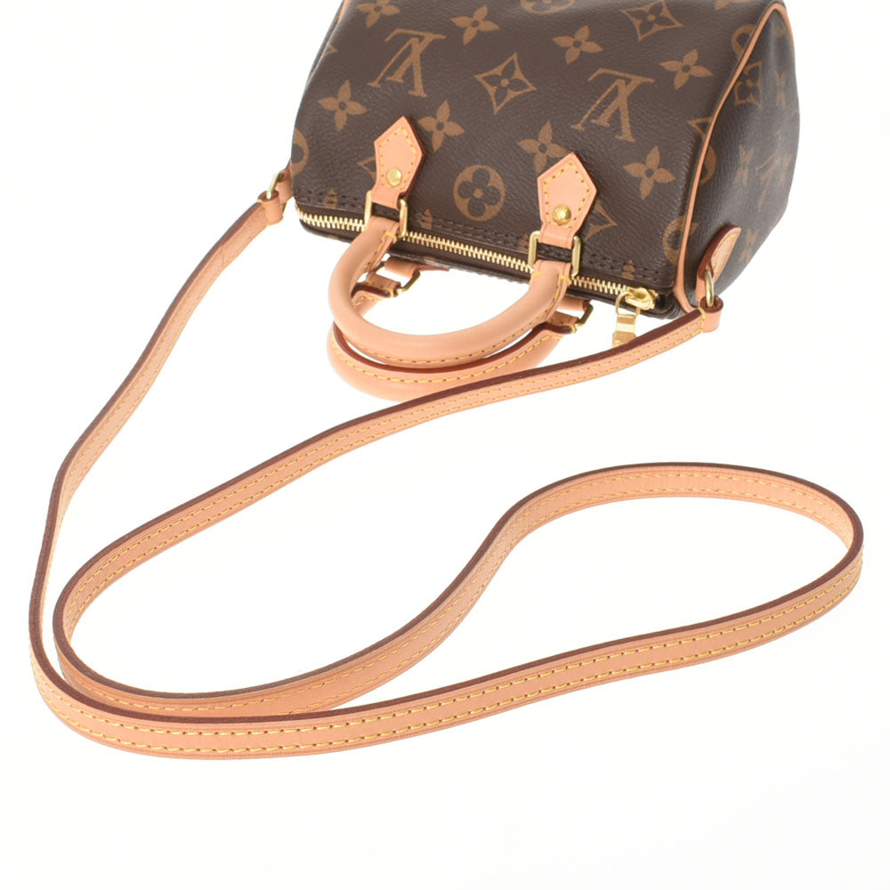 ルイヴィトンナノスピーディ 14145 ブラウン レディース モノグラムキャンバス ショルダーバッグ M61252 LOUIS VUITTON 中古  – 銀蔵オンライン