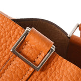 HERMES エルメス ピコタンロック PM  オレンジ シルバー金具 □M刻印(2009年頃) レディース トリヨンクレマンス ハンドバッグ Bランク 中古 銀蔵