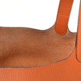 HERMES エルメス ピコタンロック PM  オレンジ シルバー金具 □M刻印(2009年頃) レディース トリヨンクレマンス ハンドバッグ Bランク 中古 銀蔵