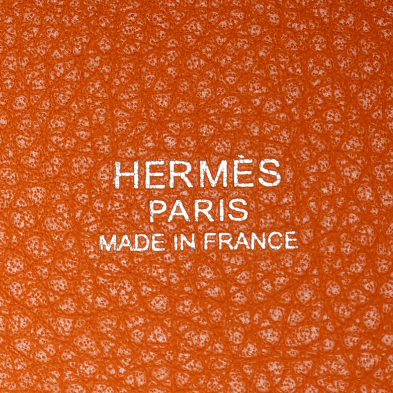 HERMES エルメス ピコタンロック PM  オレンジ シルバー金具 □M刻印(2009年頃) レディース トリヨンクレマンス ハンドバッグ Bランク 中古 銀蔵