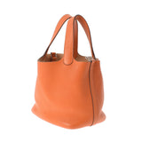 HERMES エルメス ピコタンロック PM  オレンジ シルバー金具 □M刻印(2009年頃) レディース トリヨンクレマンス ハンドバッグ Bランク 中古 銀蔵