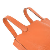 HERMES エルメス ピコタンロック PM  オレンジ シルバー金具 □M刻印(2009年頃) レディース トリヨンクレマンス ハンドバッグ Bランク 中古 銀蔵