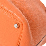 HERMES エルメス ピコタンロック PM  オレンジ シルバー金具 □M刻印(2009年頃) レディース トリヨンクレマンス ハンドバッグ Bランク 中古 銀蔵