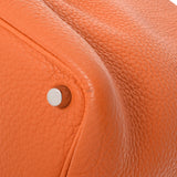 HERMES エルメス ピコタンロック PM  オレンジ シルバー金具 □M刻印(2009年頃) レディース トリヨンクレマンス ハンドバッグ Bランク 中古 銀蔵