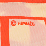 HERMES エルメス ツイリー 旧タグ BRIDES DE GALA / 式典用馬勒 オレンジ レディース シルク100％ スカーフ ABランク 中古 銀蔵