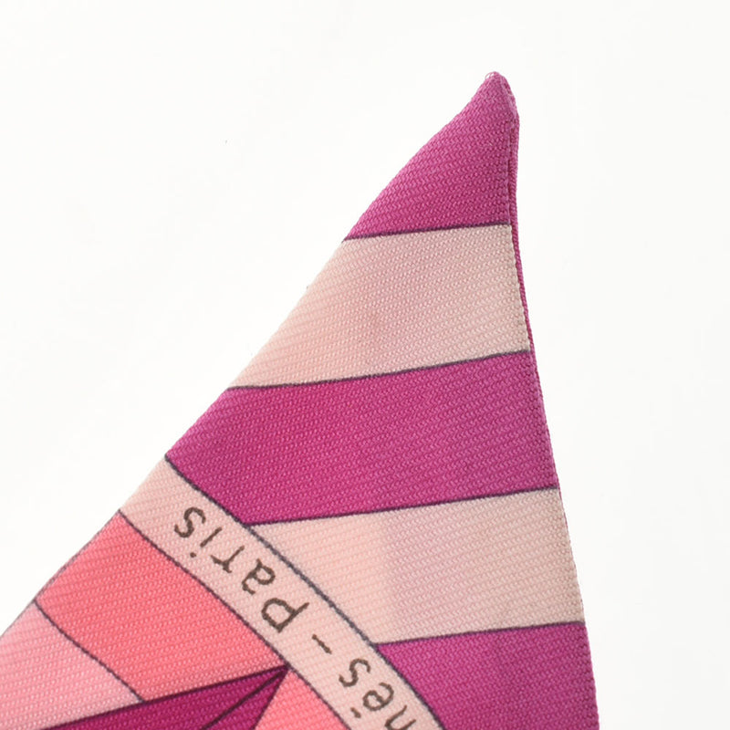 エルメスツイリー 旧タグ 幾何学花柄 ピンク レディース スカーフ