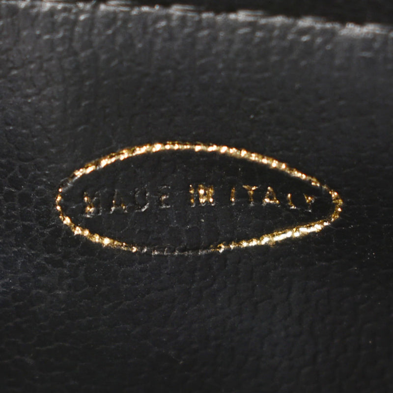 CHANEL Chanel Horizontal Vanity Black Gold Bracket Ladies Caviar Skin Handbag B Rank used Ginzo