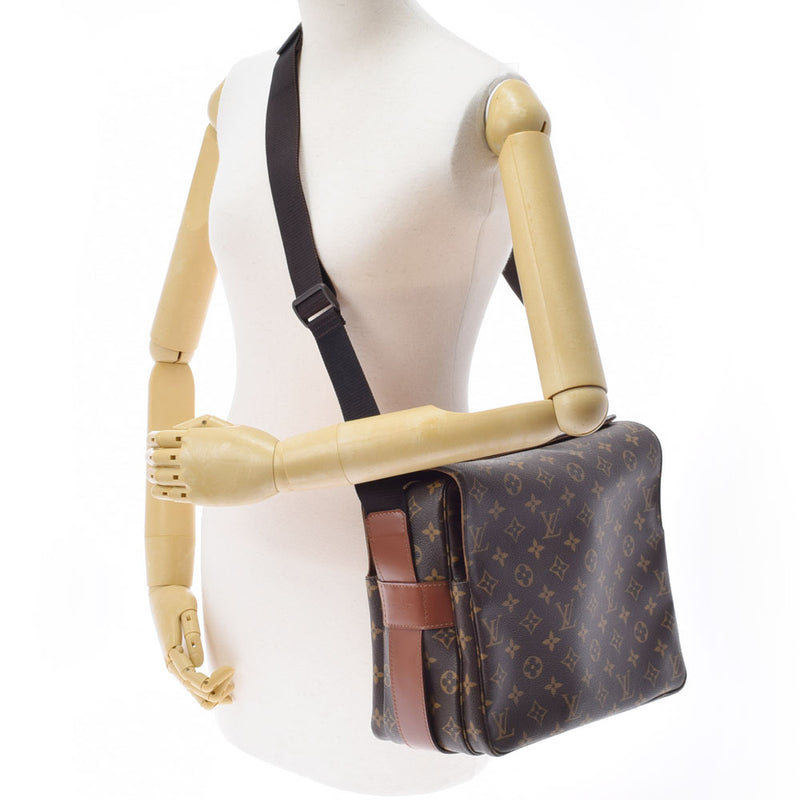 LOUIS VUITTON Louis Vuitton Damier Navi Glio SP Order Brown M50205 Unisex Damier Cambus Shoulder Bag A Rank used Ginzo