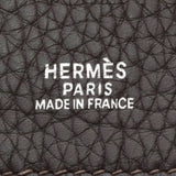 HERMES Hermes Tibet MM Chocolat Silver Bracket □ H -engraved (around 2004) Unisex Toryon Lemance Shoulder Bag AB Rank Used Ginzo