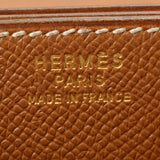 爱马仕爱马仕（Hermes Hermes）麻袋阿德佩什（Edepesh）38简短的盒子金色括号○W刻（1993年左右）男士库什贝尔商业包AB级使用Ginzo