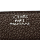 HERMES Hermes Sack Adepesh 38 Brief Case Dark Brown Paladium Bracket □ R engraved (around 2014) Men's Togo Business Bag A Rank used Ginzo