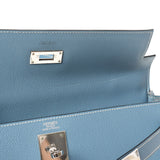 HERMES Hermes Kelly 32 Inner sewing 2WAY Blue Gene Paladium Bracket □ K engraved (around 2007) Ladies Vo Epson Handbag A Rank used Ginzo