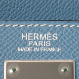 爱马仕爱马仕（Hermes Hermes Kelly）32内缝制2way蓝色基因paladium支架□k刻（2007年左右）女士女士vo Epson手提包A级使用Ginzo