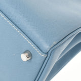HERMES Hermes Kelly 32 Inner sewing 2WAY Blue Gene Paladium Bracket □ K engraved (around 2007) Ladies Vo Epson Handbag A Rank used Ginzo