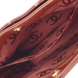 CHANEL Chanel Wild Stitch Tea Gold Bracket Ladies Calf Handbag AB Rank Used Ginzo
