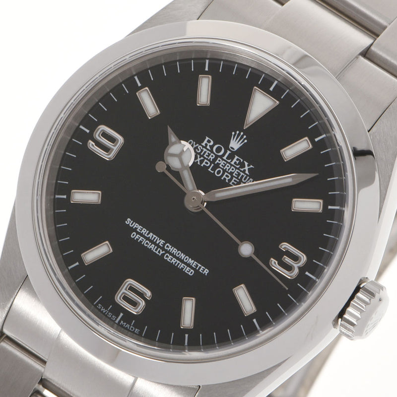 ROLEX ロレックス エクスプローラー1 EX1 114270 メンズ SS 腕時計 自動巻き 黒文字盤 Aランク 中古 銀蔵