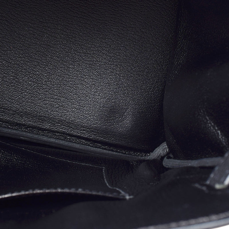 HERMES エルメス バーキン35 黒 ゴールド金具 □G刻印(2003年頃) ユニセックス トゴ ハンドバッグ ABランク 中古 銀蔵